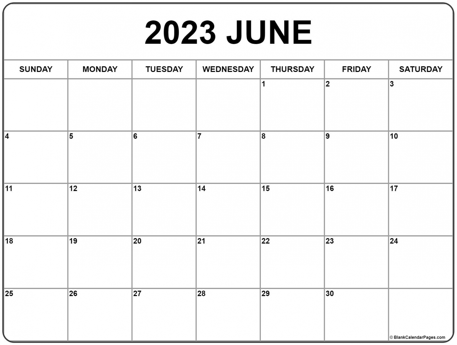 Free Printable Calendar June 2023 - Printable - June  calendar  free printable calendar