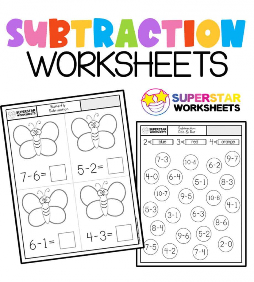 Free Printable Math Worksheets For Kindergarten - Printable - Kindergarten Math Worksheets - Superstar Worksheets