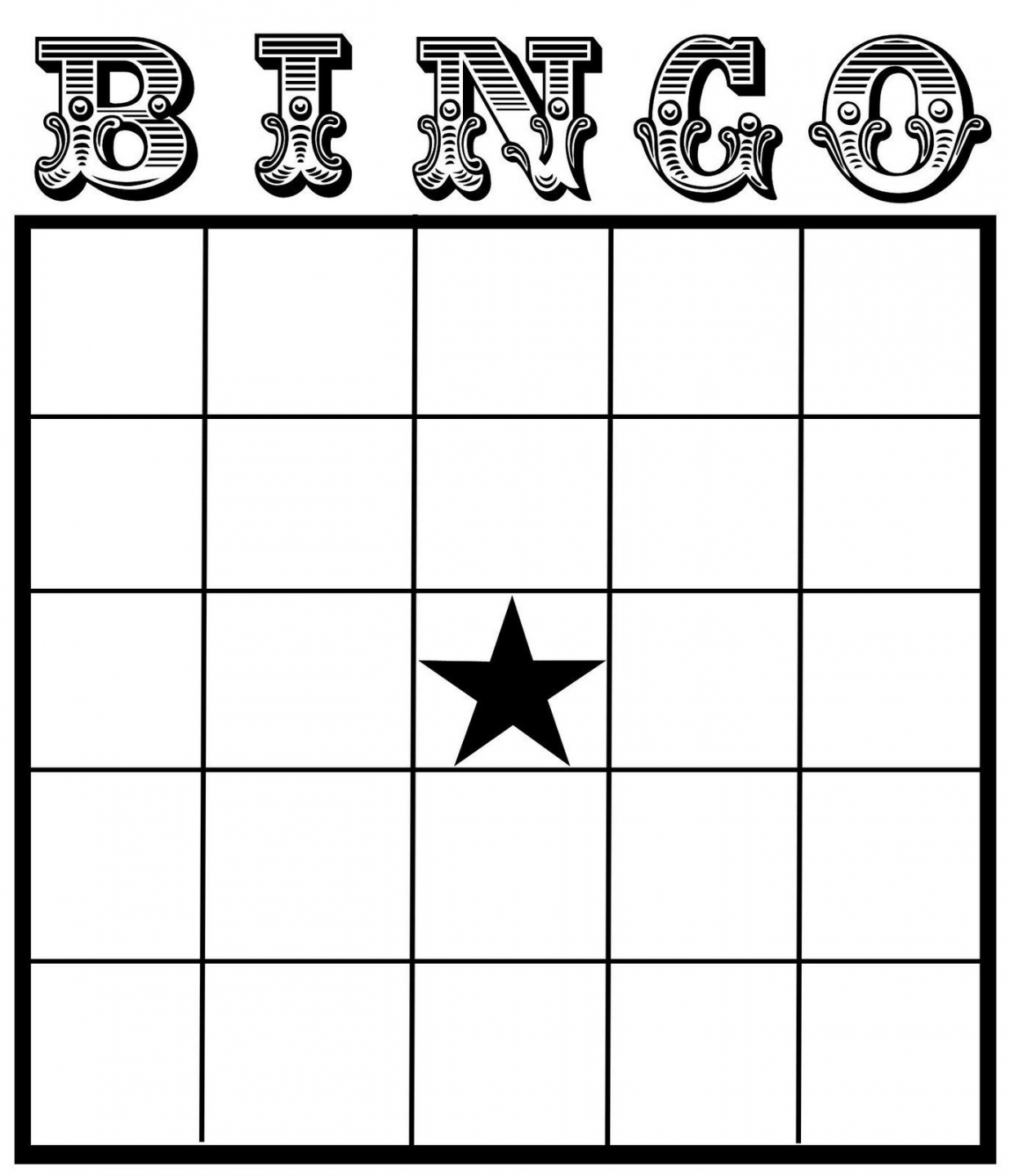 Free Blank Bingo Cards Printable - Printable - Let
