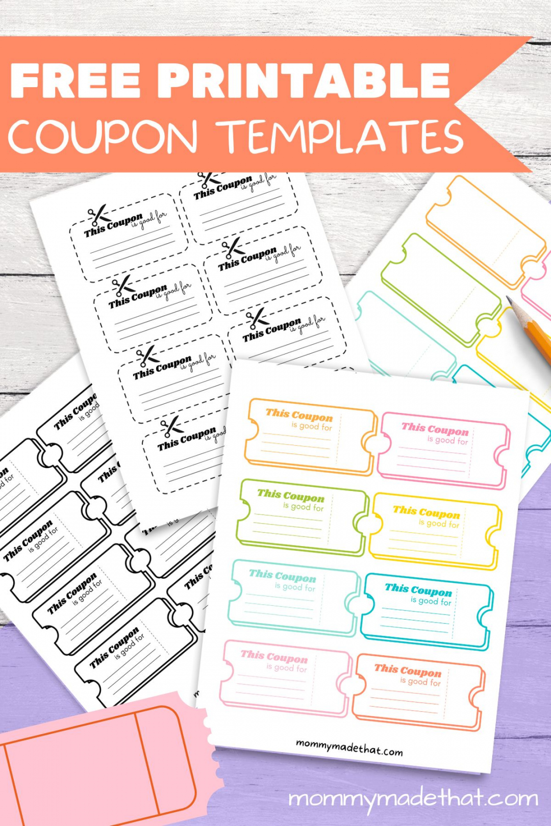Free Printable Coupon Templates - Printable - Lots of Blank Coupon Templates (Free Printables!)