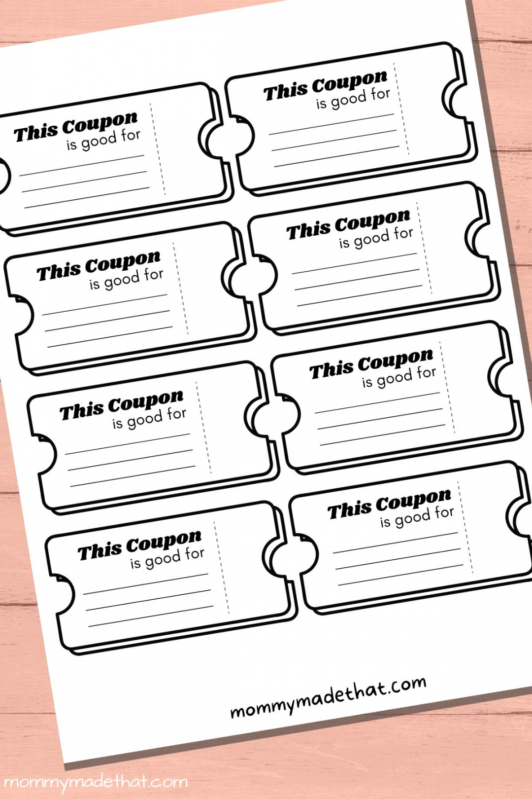 Free Printable Coupon Template - Printable - Lots of Blank Coupon Templates (Free Printables!)