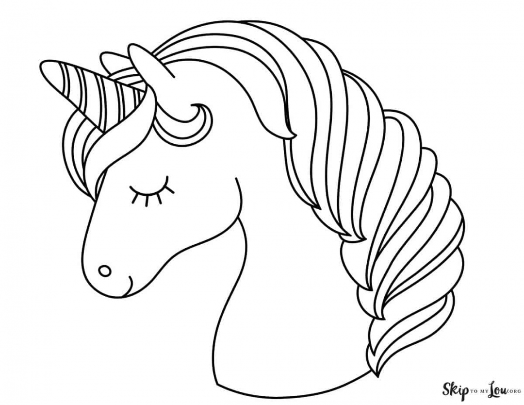 Unicorn Coloring Pages Free Printable - Printable -  Magical Unicorn Coloring Pages Print for Free  Skip To My Lou