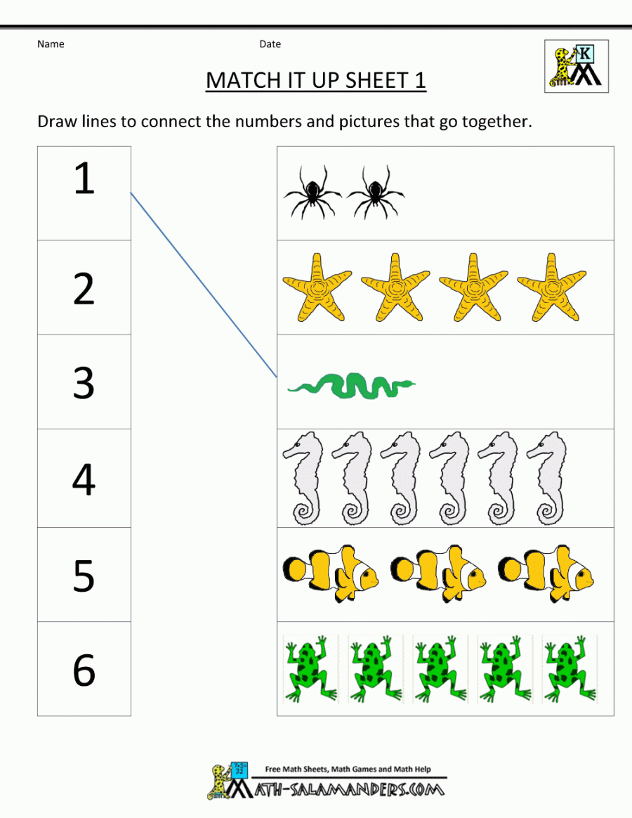 Free Printable Kindergarten Math Worksheets - Printable - Math Worksheets Kindergarten