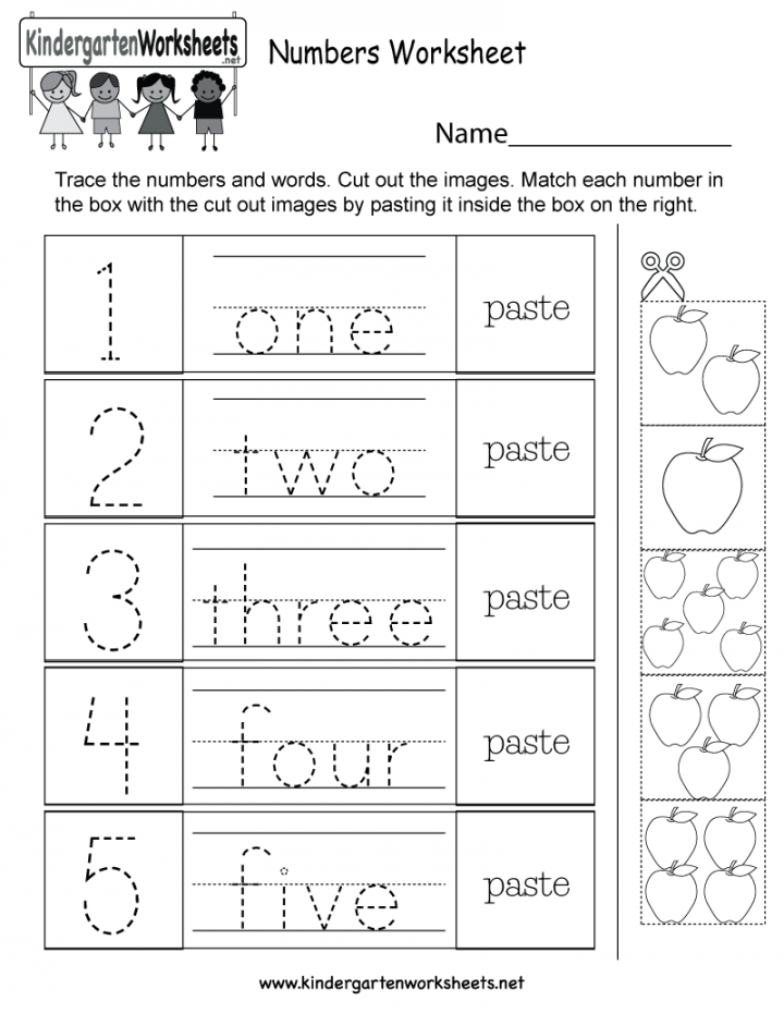 Free Printable Kindergarden Worksheets - Printable - Numbers Worksheet - Free Kindergarten Math Worksheet for Kids