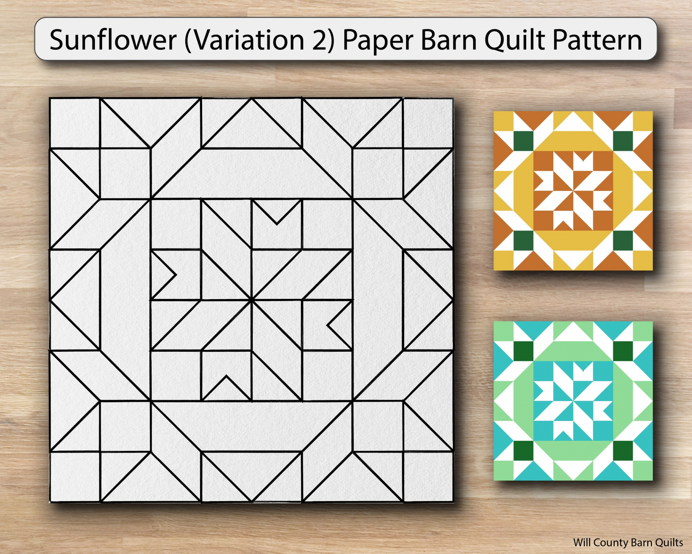 Easy Free Printable Barn Quilt Patterns - Printable - Paper Barn Quilt Patterns for Barn Quilt Trail, Will County
