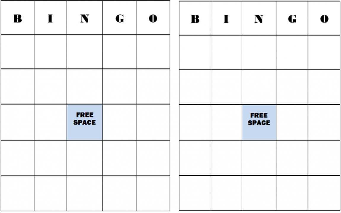 Free Printable Blank Bingo Cards - Printable - paulsporterhouse