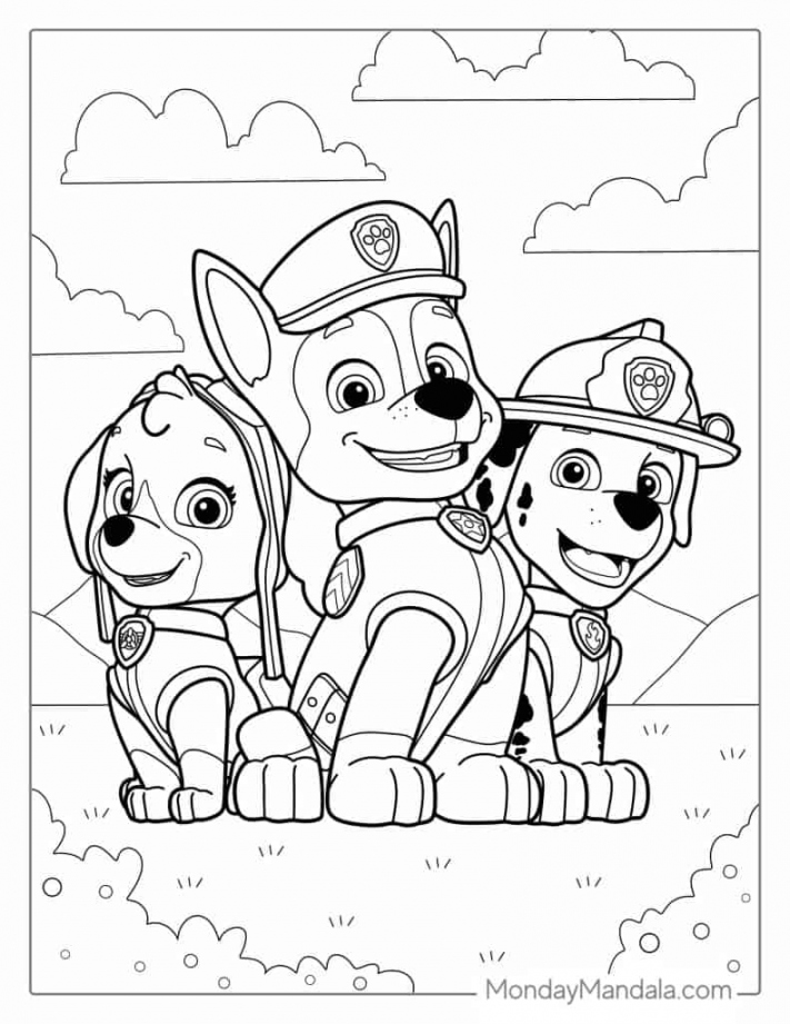 Free Printable Paw Patrol Coloring Pages - Printable -  Paw Patrol Coloring Pages (Free PDF Printables)