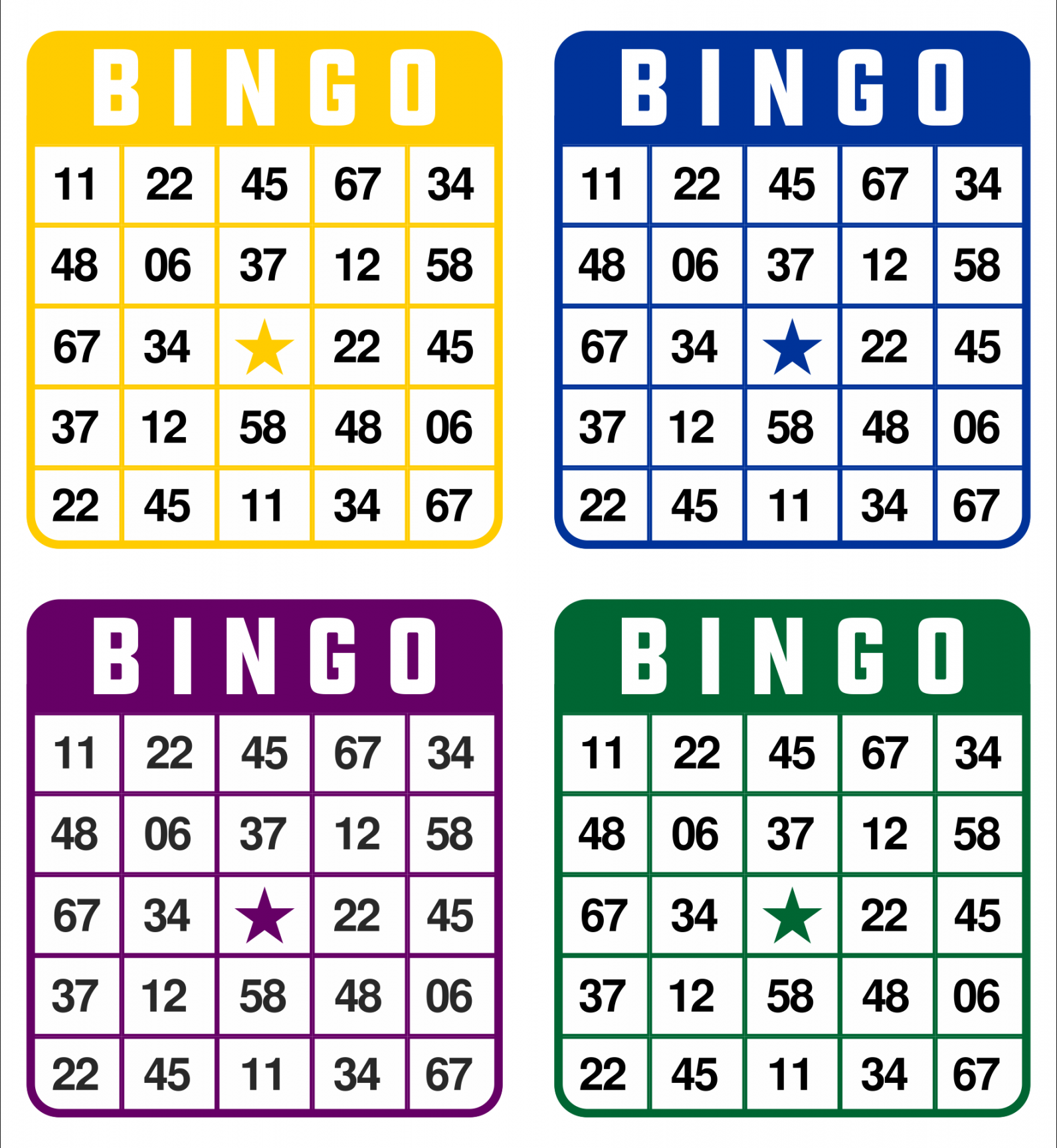 Bingo Card Printable Free - Printable - Pin on Bingo cards printable