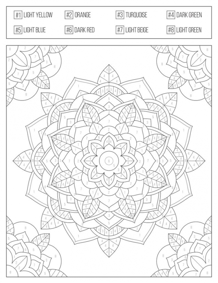 Free Printable Color By Number For Adults - Printable - Pin on Color By Numbers