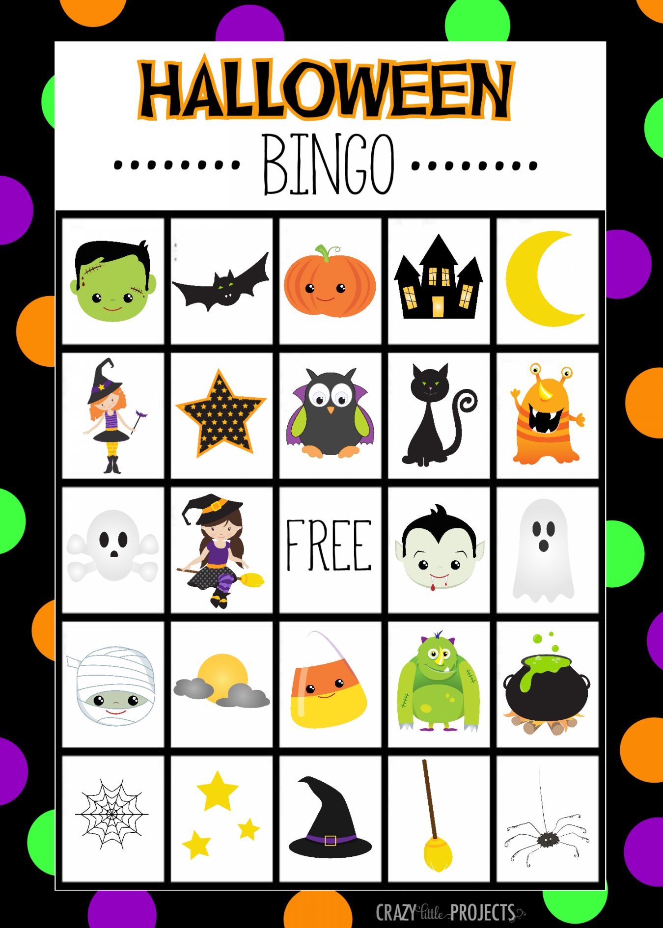 Free Printable Halloween Bingo - Printable - Pin on Halloween