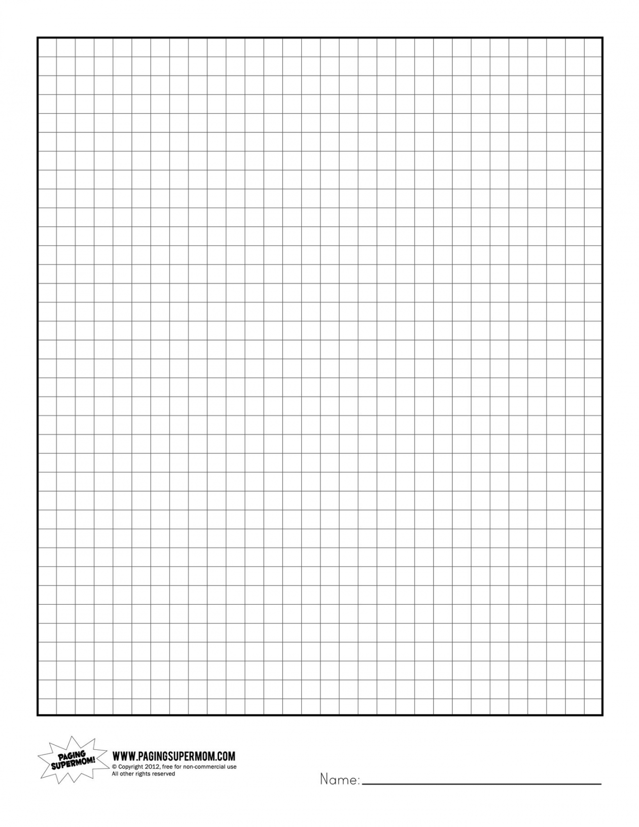 Graphing Paper Free Printable - Printable - Pin on Healthy eating