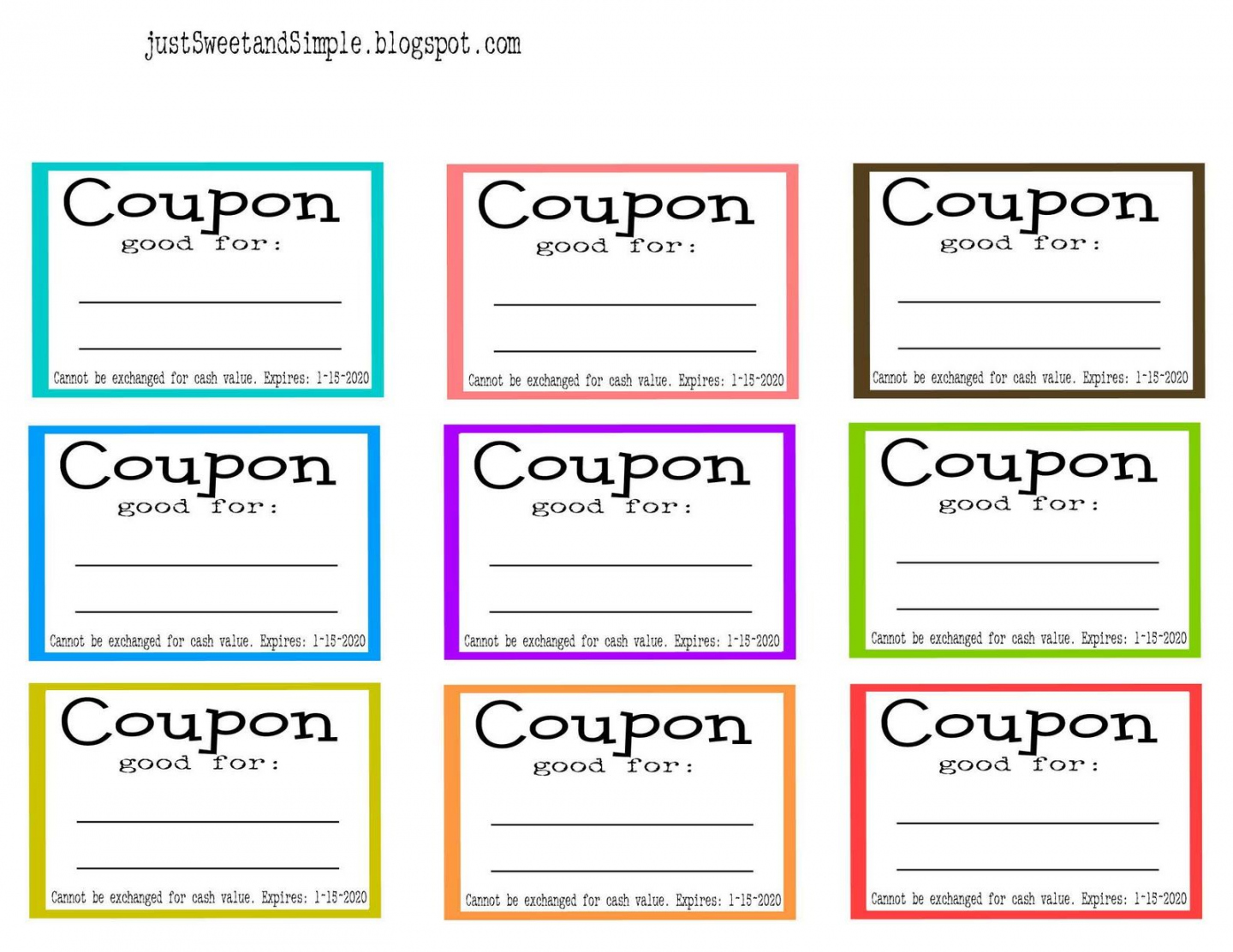 Free Printable Coupon Templates - Printable - Pinterest