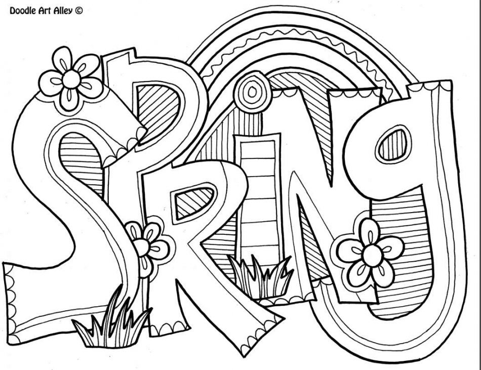 Free Printable Spring Coloring Pages - Printable -  Places to Find Free, Printable Spring Coloring Pages