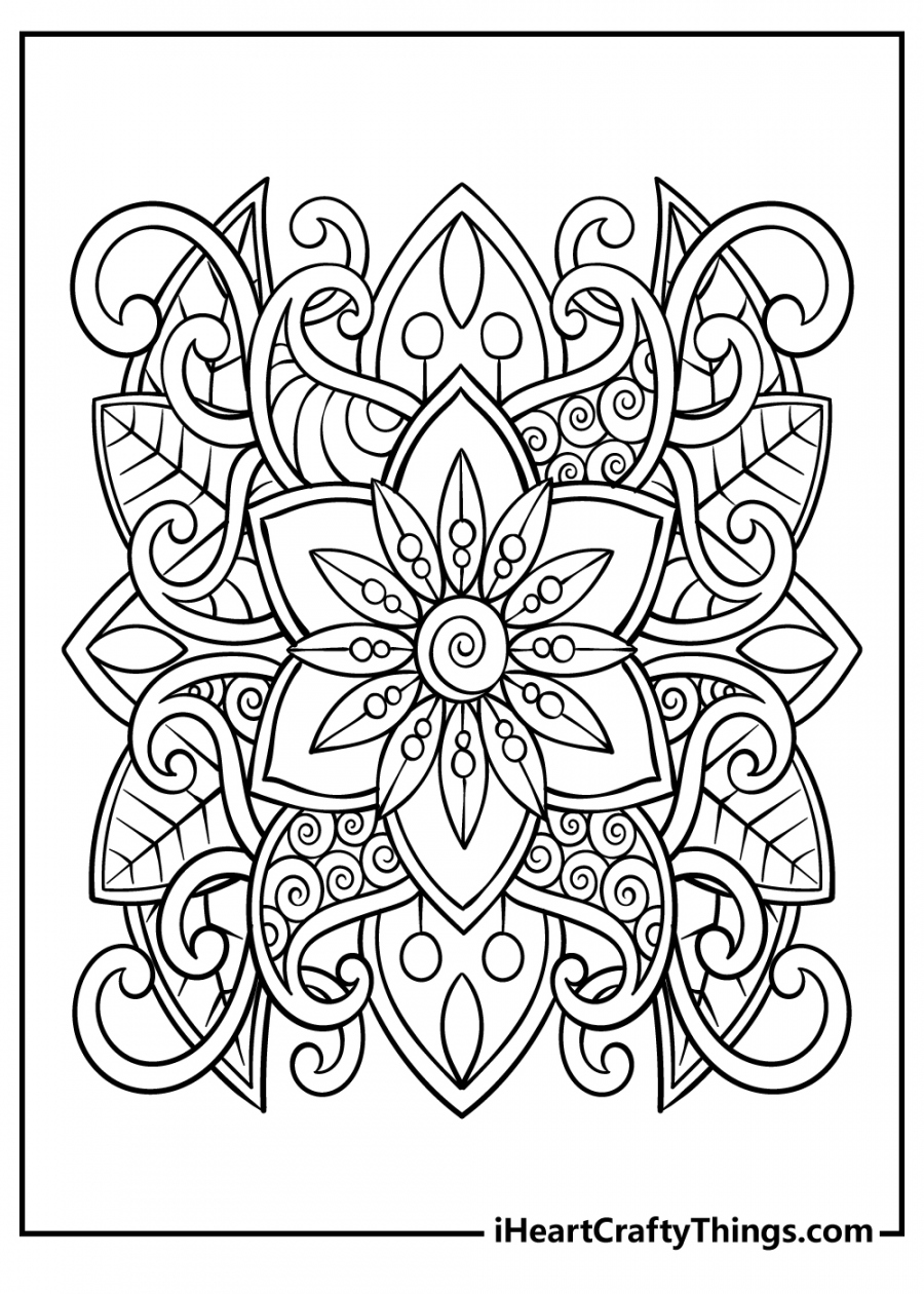 Free Printable Adult Color Pages - Printable - Printable Adult Coloring Pages (Updated )