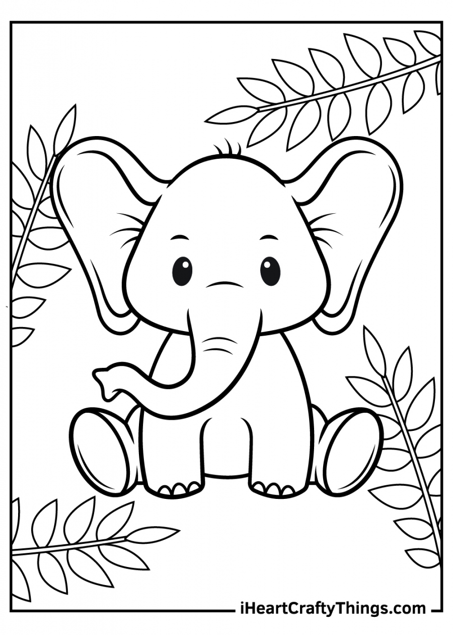 Free Printable Animal Coloring Pages - Printable - Printable Baby Animals Coloring Pages (Updated )