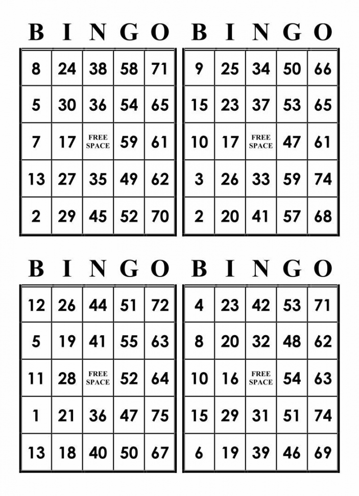 Bingo Card Printable Free - Printable - Printable Bingo Cards with Numbers  Free bingo cards, Bingo cards
