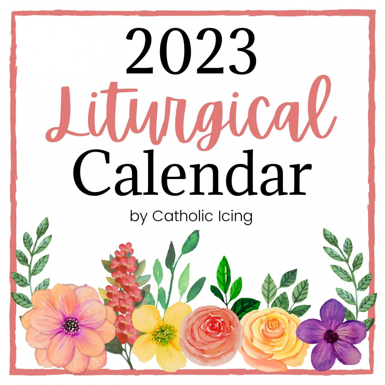 Free Printable Liturgical Calendar 2023 - Printable - Printable Catholic Liturgical Calendar  - Etsy