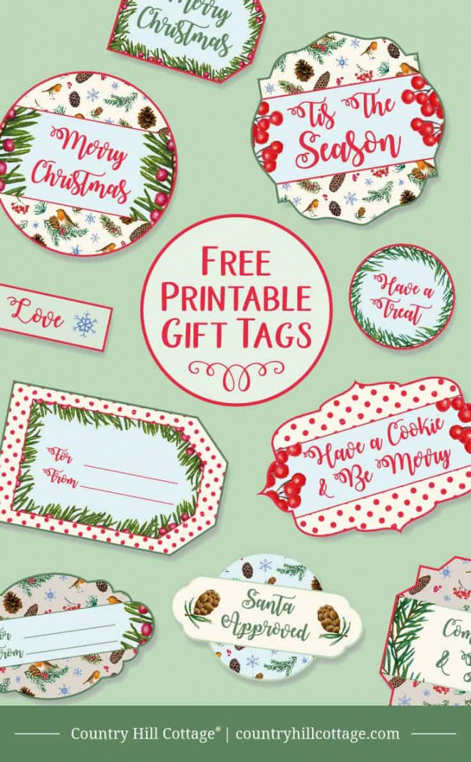 Free Printable Christmas Tag - Printable - Printable Christmas Gift Tags