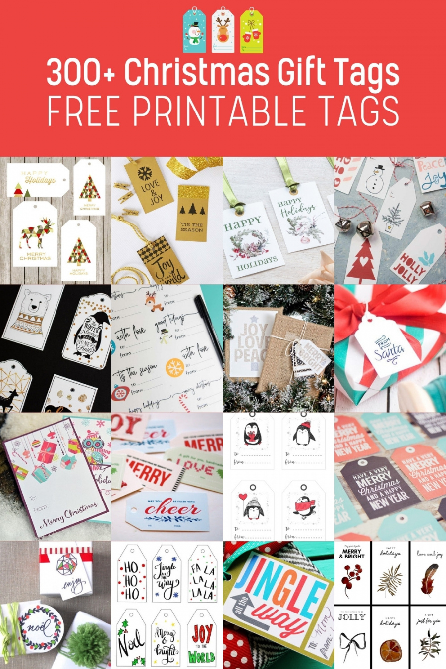 Christmas Gift Tags Free Printable - Printable - + Printable Christmas Tags for Your Gifts - DIY Candy