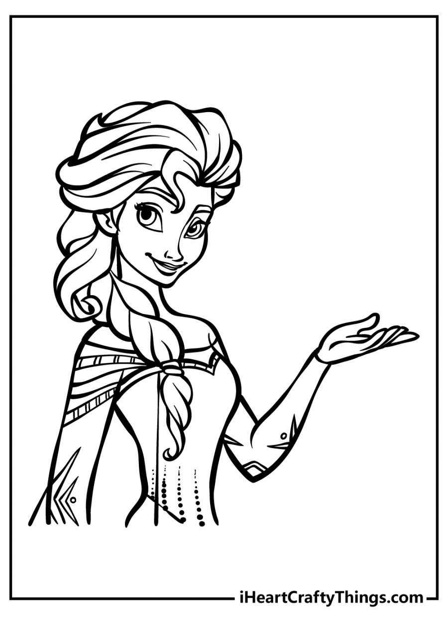 Free Printable Elsa Coloring Pages - Printable - Printable Elsa Coloring Pages (Updated )