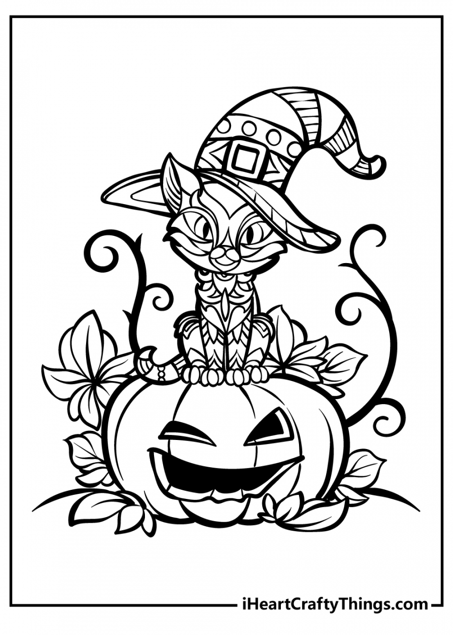 Free Printables For Halloween - Printable - Printable Halloween Coloring Pages (Updated )