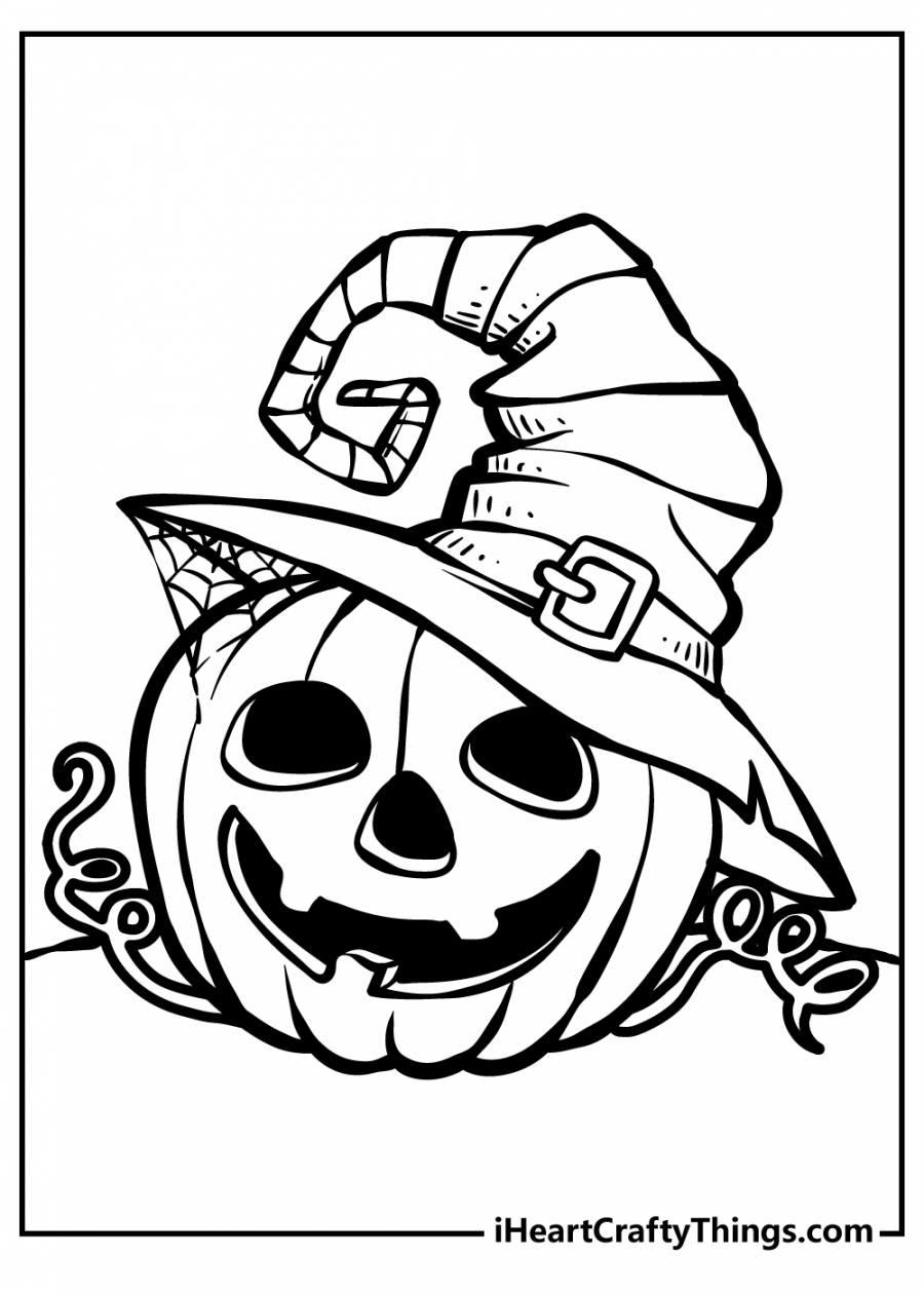 Halloween Color Pages Free Printable - Printable - Printable Halloween Coloring Pages (Updated )