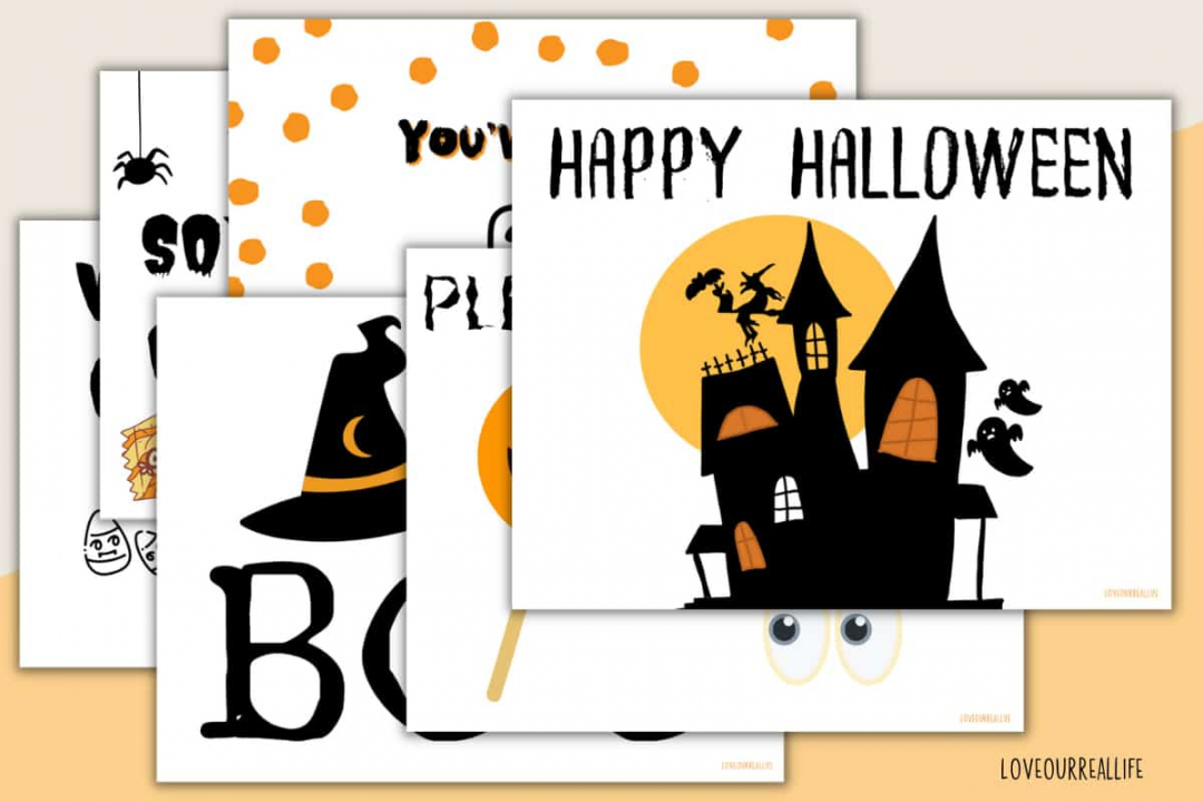 Free Printables For Halloween - Printable - Printable Happy Halloween Sign - + FREE Printables ⋆ Love Our