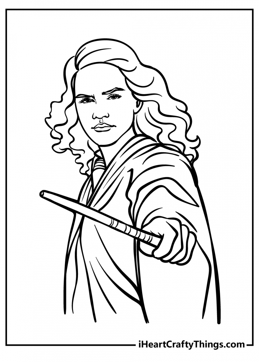 Free Printable Harry Potter Coloring Pages - Printable - Printable Harry Potter Coloring Pages (Updated )