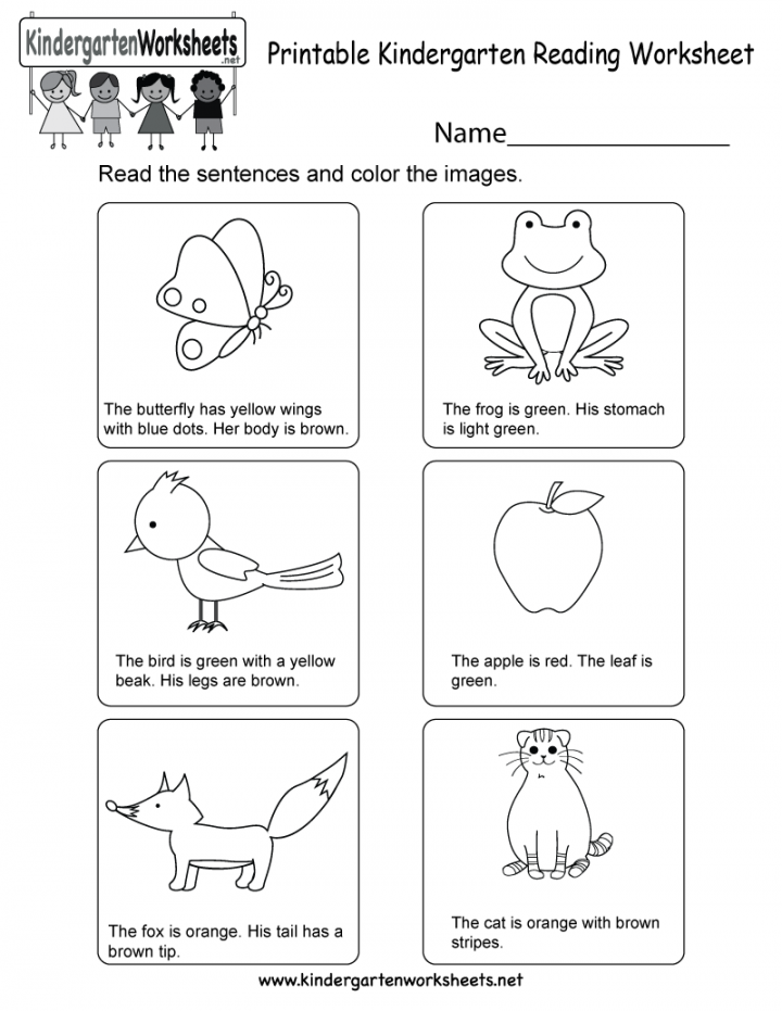 Printable Kindergarten Worksheets Free - Printable - Printable Kindergarten Reading Worksheet - Free English Worksheet
