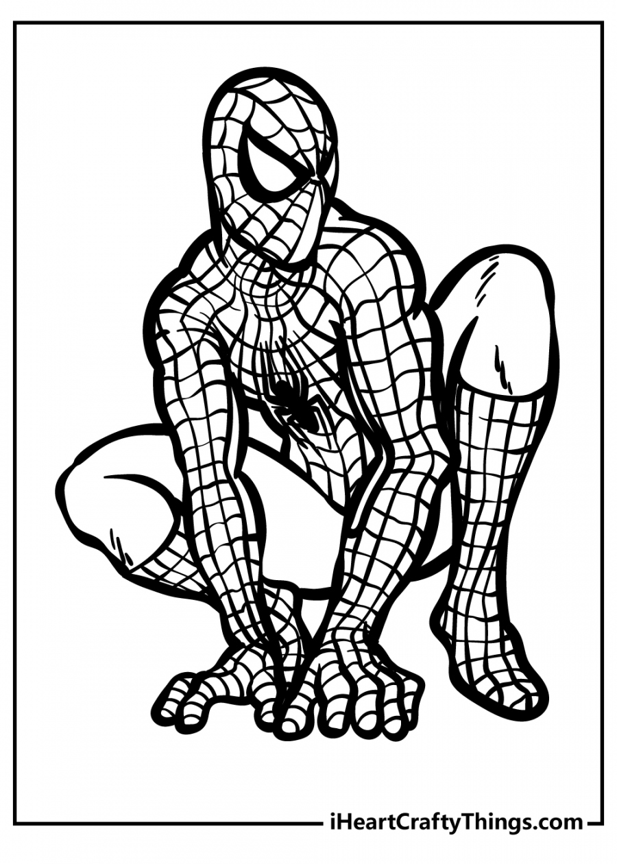 Free Printable Spiderman Color Pages - Printable - Printable Spider-Man Coloring Pages (Updated )