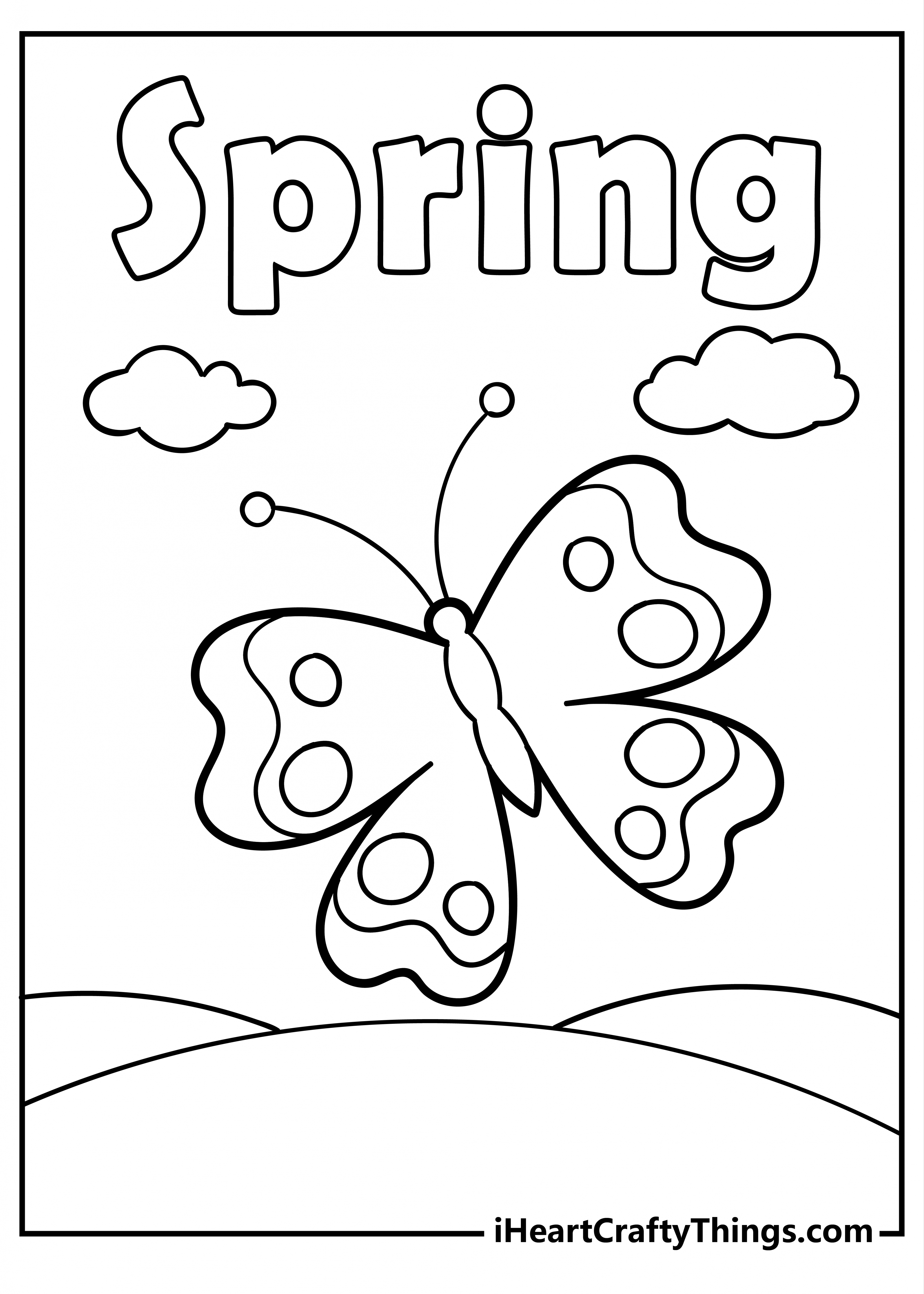 Free Spring Coloring Pages Printable - Printable - Printable Spring Coloring Pages (Updated )
