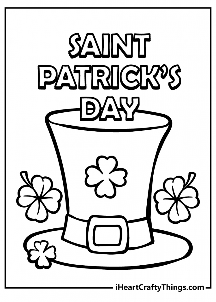 Free Printable St Patricks Day Coloring Pages - Printable - Printable St Patrick