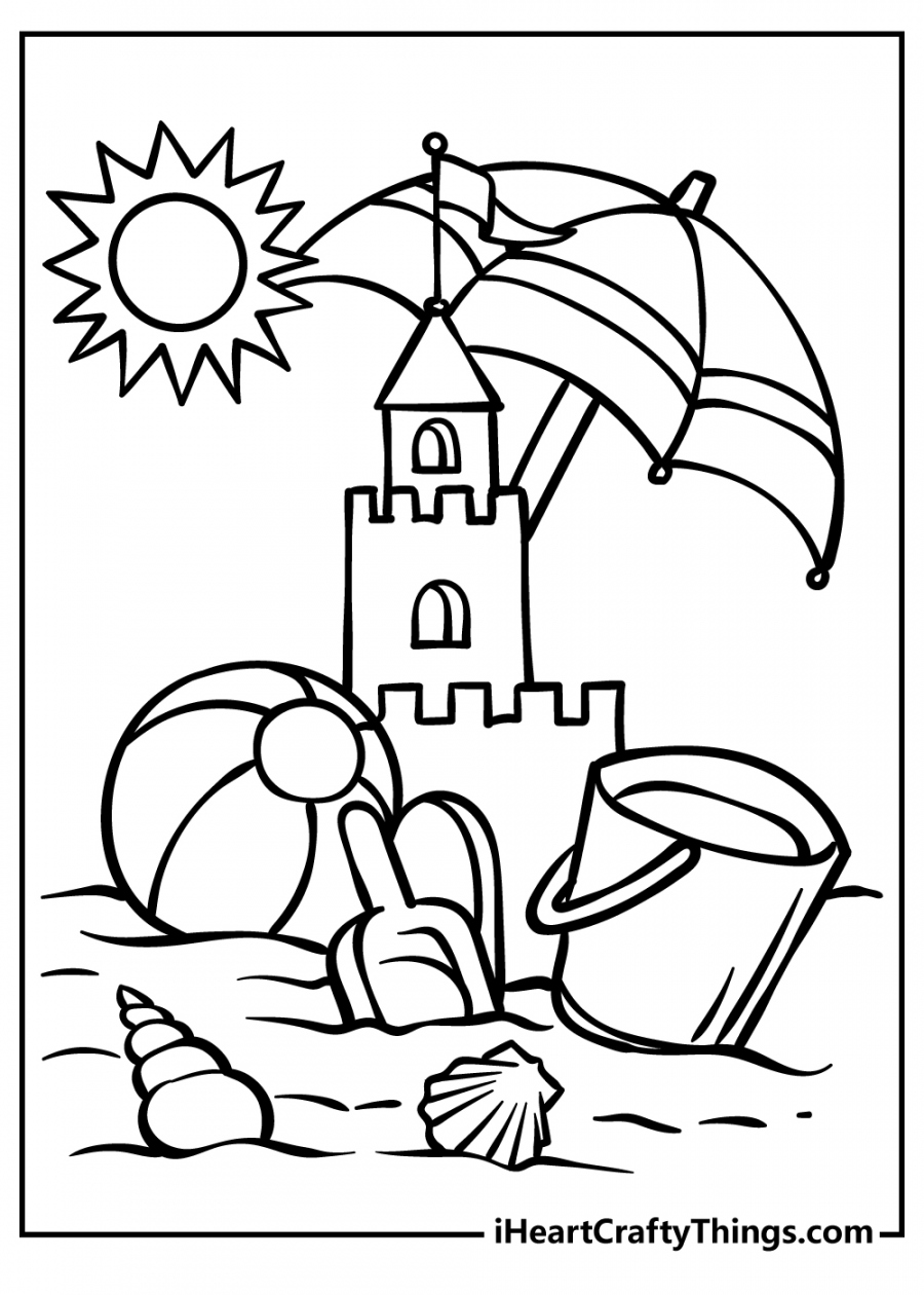 Summer Coloring Pages Free Printable - Printable - Printable Summer Pages (Updated )