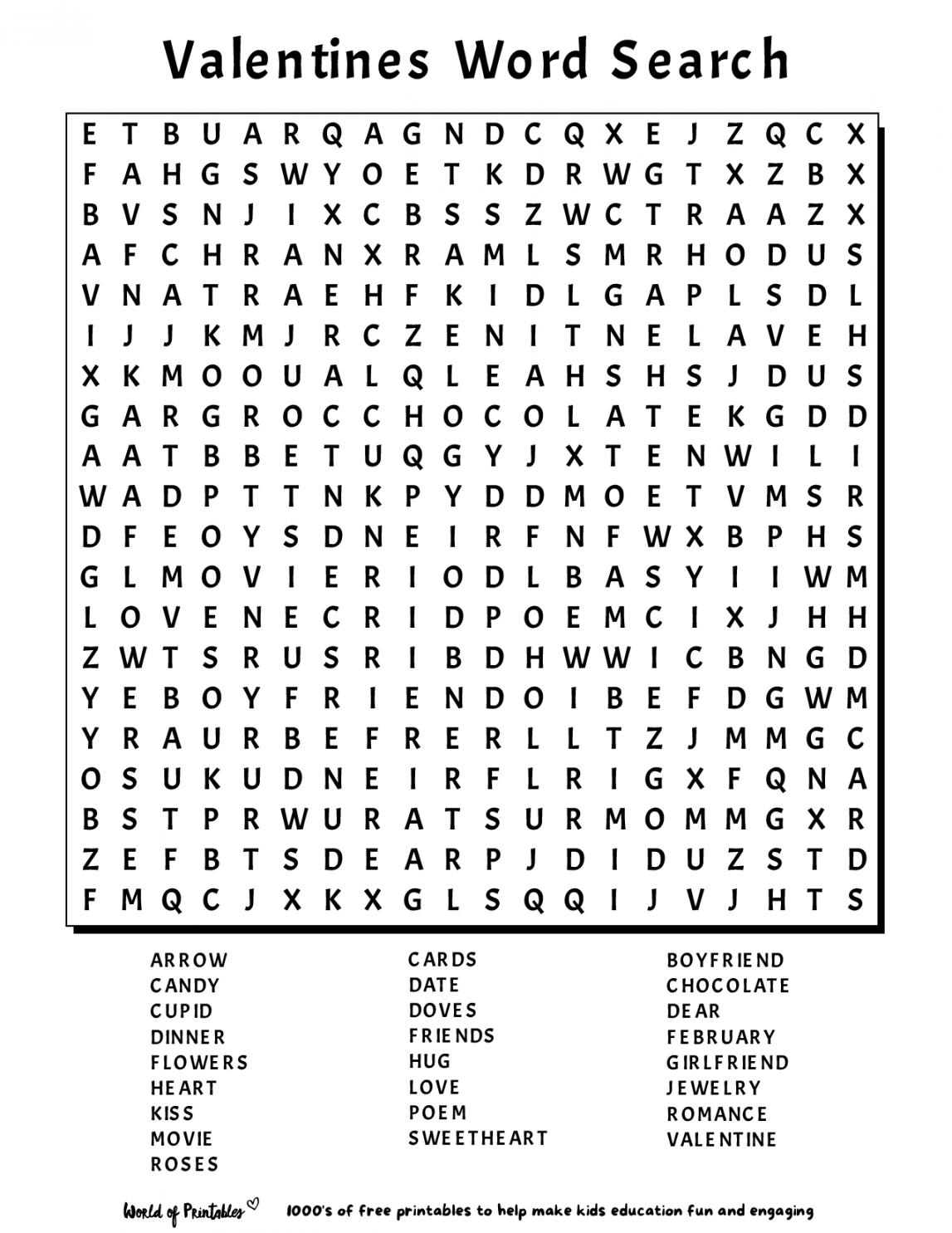 Word Search Puzzles Printable Free - Printable - Printable Word Search  World of Printables