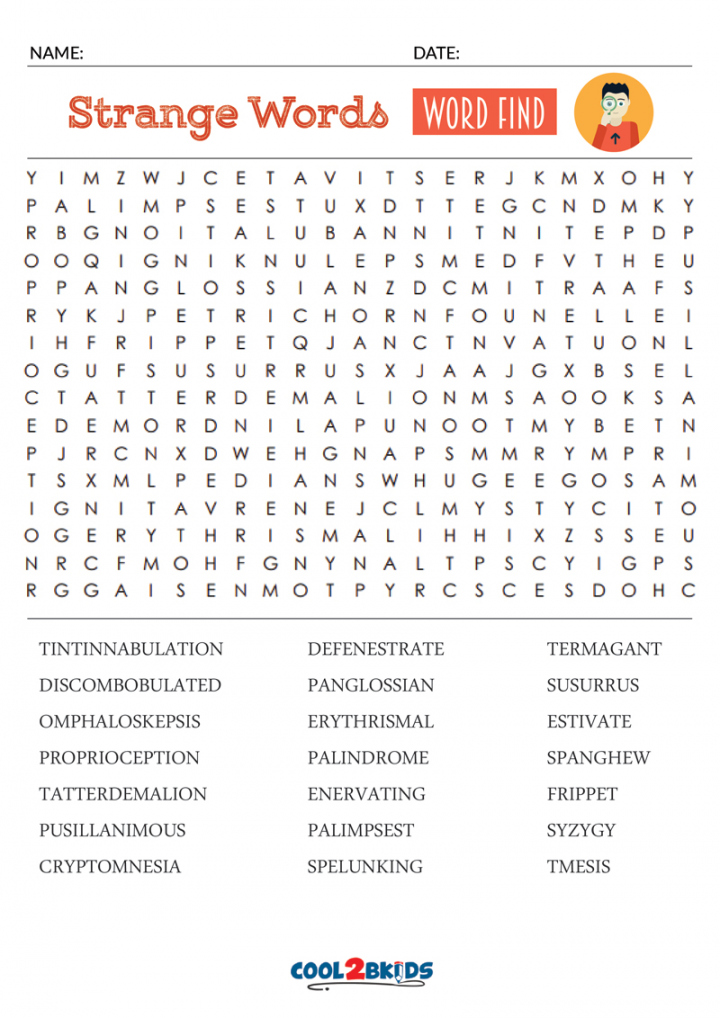 Free Word Search Printable For Adults - Printable - Printable Word Searches for Adults - CoolbKids