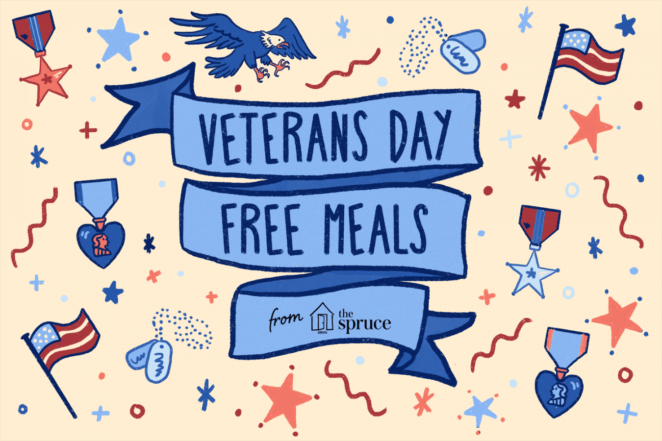Printable List of Veterans Day Free Meals - Printable -  Restaurants Having Veterans Day Free Meals In