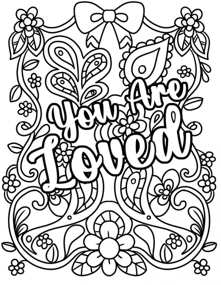 Free Printable Coloring Pages For Adults Only Quotes - Printable -  Short Inspirational Quotes Coloring Pages - Freebie Finding Mom