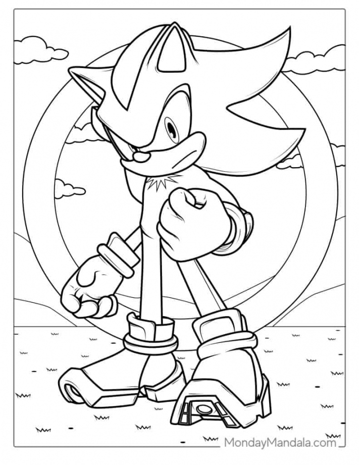 Sonic Free Printable Coloring Pages - Printable -  Sonic Coloring Pages (Free PDF Printables)