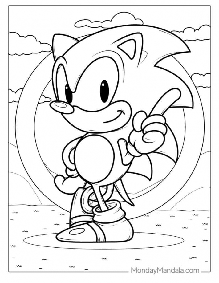Free Printable Sonic Coloring Pages - Printable -  Sonic Coloring Pages (Free PDF Printables)