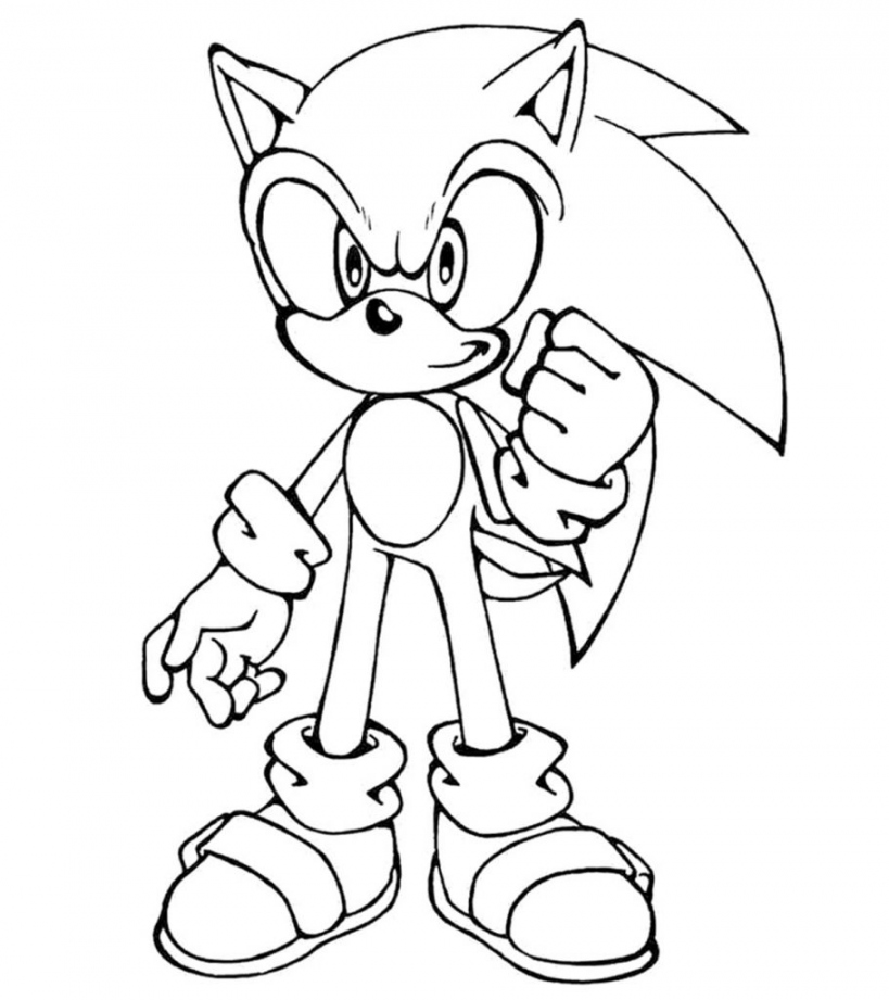 Sonic Free Printable Coloring Pages - Printable -  Sonic The Hedgehog Coloring Pages - Free Printable