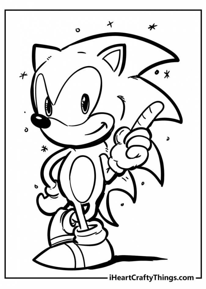 Sonic Free Printable Coloring Pages - Printable - Sonic The Hedgehog Coloring Pages - % Free ()