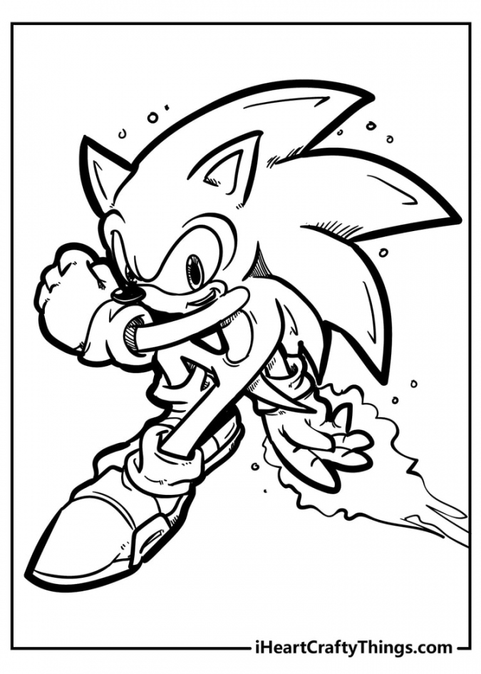 Free Printable Sonic Coloring Pages - Printable - Sonic The Hedgehog Coloring Pages - % Free ()