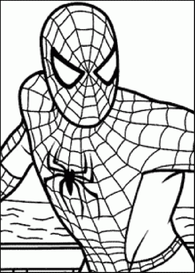 Free Printable Spiderman Color Pages - Printable - Spiderman coloring pages for kids - Spiderman Kids Coloring Pages