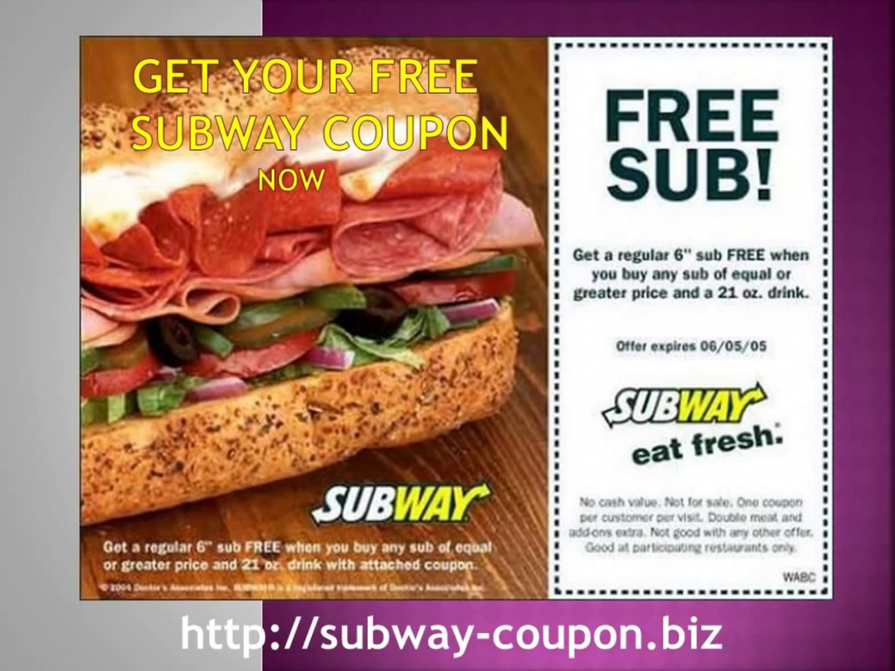 Free Printable Food Coupons - Printable - Subway Coupon Free Fast Food Coupons - NEW Updated Free Printable Coupons &  Mobile Coupons
