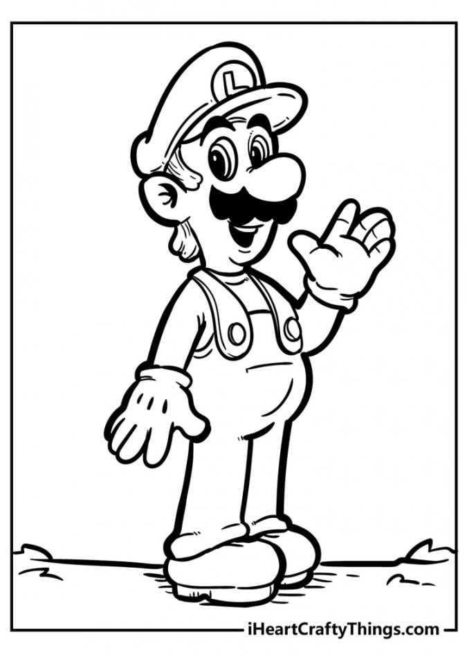 Free Mario Printable Coloring Pages - Printable - Super Mario Bros Coloring Pages - New And Exciting ()