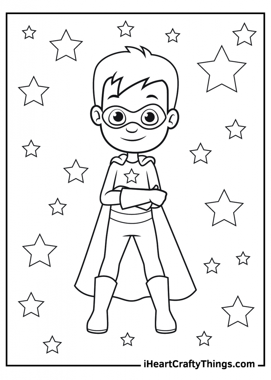 Free Printable Superhero Coloring Pages - Printable - Superhero Coloring Pages (Updated )