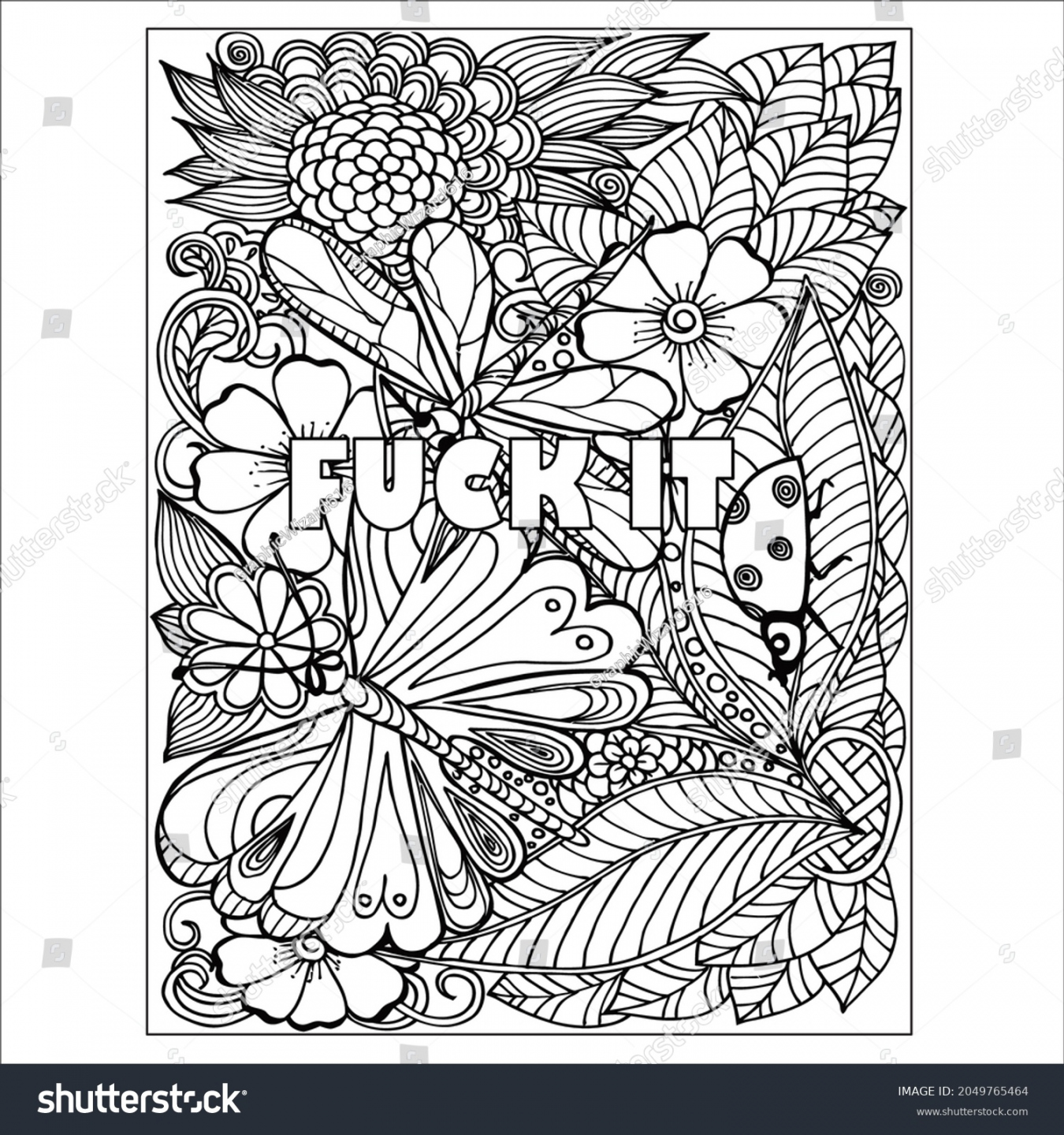 Free Printable Inappropriate Coloring Pages For Adults - Printable - , Swear Words Coloring Images, Stock Photos & Vectors