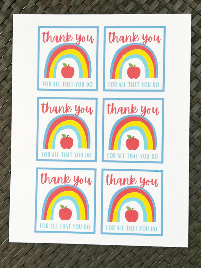 Free Teacher Appreciation Printable Tags - Printable - Thank You Teacher Appreciation Tags - Leah With Love
