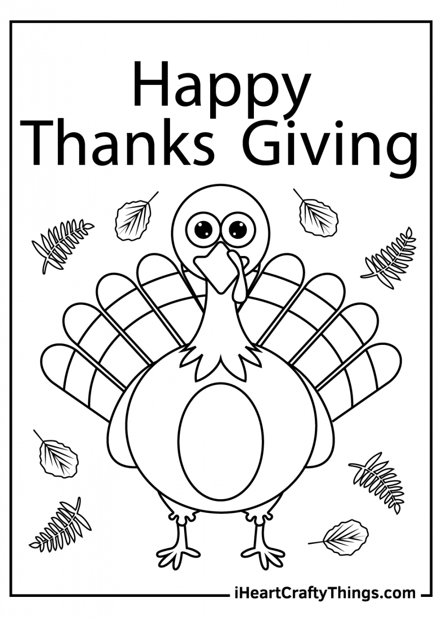 Free Thanksgiving Coloring Pages Printable - Printable - Thanksgiving Present Coloring Pages (Updated )