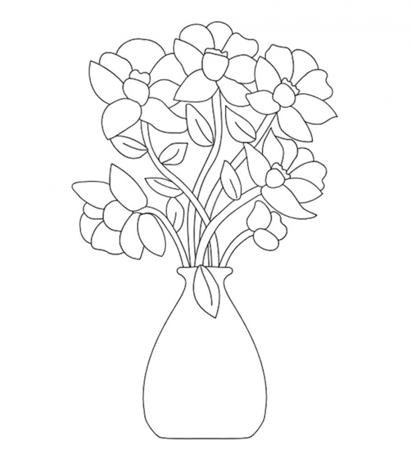 Flower Free Printable Coloring Pages - Printable - Top  Free Printable Flowers Coloring Pages Online